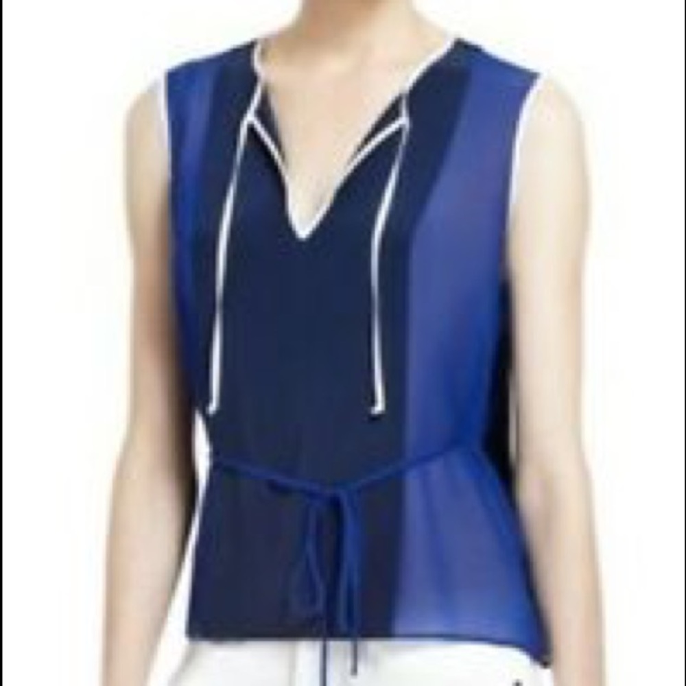 BCBGMAXAZRIA LULA Silk Top